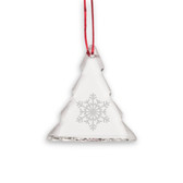 Snowflake Tree Shaped Crystal Christmas Ornament