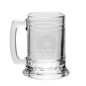 Wreath 15oz Deep Etched Colonial Tankard
