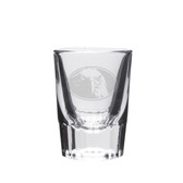 Eagle Oval Deep Etched Crystal Shot Glass