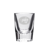 Jaguar Deep Etched Crystal Shot Glass