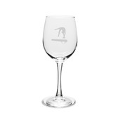 Gymnast Balance Beam 12 oz. Deep Etched Wine Glass