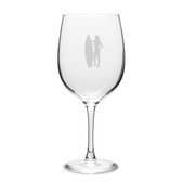 Surfer 19 oz. Deep Etched Wine Glass