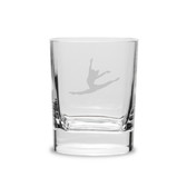 Gymnast Split 11.75 oz. Deep Etched Double Old Fashioned Glass