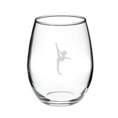 Gymnast 21 oz. Deep Etched Stemless Wine Glass