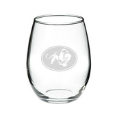 Jaguar 21 oz. Deep Etched Stemless Wine Glass