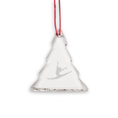 Gymnast Split Tree Shaped Crystal Christmas Ornament
