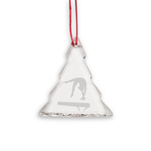 Gymnast Balance Beam Tree Shaped Crystal Christmas Ornament