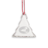 Loon Oval Tree Shaped Crystal Christmas Ornament