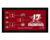 Alabama Crimson Tide 2017 National Champions Bracket Miniframe
