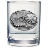 Cruise Ship Double Old Fashioned Glass Set of 2