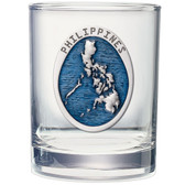 Philippines Map Double Old Fashioned Glass Set of 2