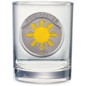 Philippines Sun Double Old Fashioned Glass Set of 2
