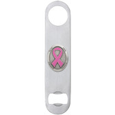 Pink Ribbon Bottle Opener Set of 2
