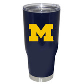 Michigan Wolverines 32oz Decal Powder Coated Stainless Steel Tumbler