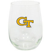 Georgia Tech Yellow Jackets 15oz Decorated Stemless Wine Glass