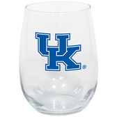 Kentucky Wildcats 15oz Decorated Stemless Wine Glass