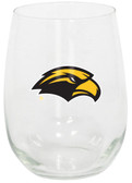 Southern Mississippi 15oz Decorated Stemless Wine Glass