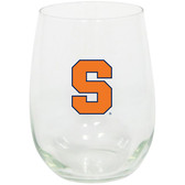 Syracuse Orangemen 15oz Decorated Stemless Wine Glass