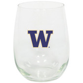 Washington Huskies 15oz Decorated Stemless Wine Glass