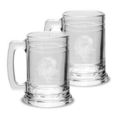 Eagles Head Deep Etched  15 oz Colonial Tankard - Set of 2