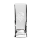 Eagles Head Deep Etched  Luigi Bormioli 13.50 oz Square Round Highball Glass