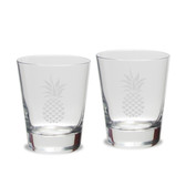 Pineapple Luigi Bormioli 13.5 oz Titanium Tapered Rocks Glass - Set of 2