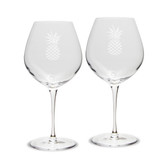 Pineapple Luigi Bormioli 22 oz Titanium Robusto Wine Glass - Set of 2