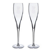 Pineapple Luigi Bormioli 6 oz Titanium Toast Glass - Set of 2
