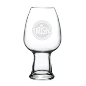 Irish Celtic Logo Deep Etched 18.25 Luigi Bormioli IPA Glass