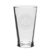 Irish Celtic Logo Deep Etched 16 OZ Classic Pub Glass