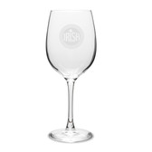 Irish Celtic Logo Deep Etched 16 oz Classic White Wine Glass