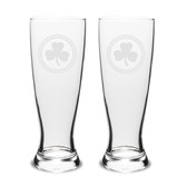 Shamrock Celtic Logo 23 oz University Beer Pilsner - Set of 2