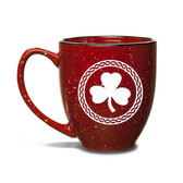 Shamrock Celtic Logo 15 oz Red Bistro Mug