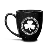 Shamrock Celtic Logo 15 oz Black Bistro Mug