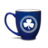 Shamrock Celtic Logo 15 oz Cobalt Bistro Mug
