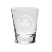 Shamrock Celtic Logo Luigi Bormioli 13.5 oz Titanium Tapered Rocks Glass