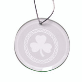 Shamrock Celtic Logo Round Holiday Ornament