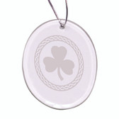 Shamrock Celtic Logo Oval Holiday Ornament