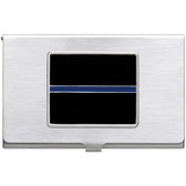 Thin Blue Line Business Card Case