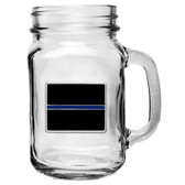 Thin Blue Line Mason Jar Mug