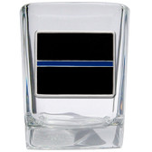Thin Blue Line Square Shot Glass Set of 2