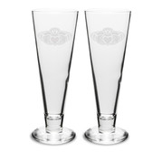 Claddagh Ring Logo 16 oz Classic Beer Pilsner -Set of 2