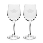 Claddagh Ring Logo 12 oz Classic White Wine Glass - Set of 2