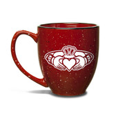 Claddagh Ring Logo 15 oz Red Bistro Mug