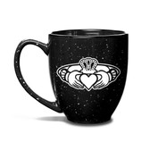 Claddagh Ring Logo 15 oz Black Bistro Mug