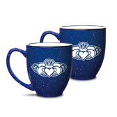 Claddagh Ring Logo 15 oz Cobalt Bistro Mug - Set of 2