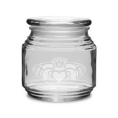 Claddagh Ring Logo 16 oz Patio Jar with Lid
