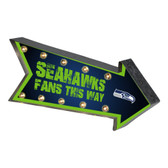 Seattle Seahawks Sign Marquee Style Light Up Arrow Design