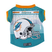 Miami Dolphins Pet Performance Tee Shirt Size S