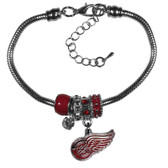 Detroit Red Wings Bracelet - Euro Bead